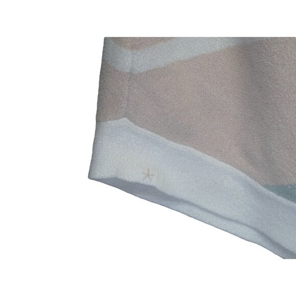 Barefoot Dreams Striped Poncho Cape CozyChic Ultra Lite ONE SIZE Pastel neutrals - Picture 4 of 7